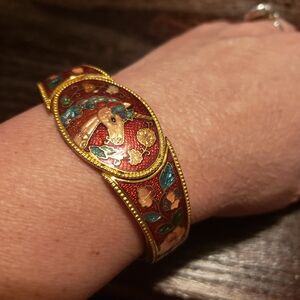Cloisonné unicorn bracelet